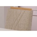 Ver imagem 2 de Conjunto: Mesa de Cozinha Carol Tampo Madeirado C/ Vidro 130x80cm e 4 Cadeiras Nicole Nature-