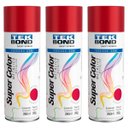 Ver imagem 1 de Kit 3 Tinta Aerossol Vermelho Metalico 350ml