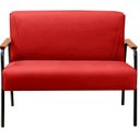 Ver imagem 4 de Namoradeira Decorativa Braços Fixo Jade Vermelho