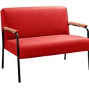 Ver imagem 2 de Namoradeira Decorativa Braços Fixo Jade Vermelho