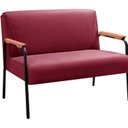 Ver imagem 2 de Namoradeira Decorativa Braços Fixo Jade Vermelho Bordô