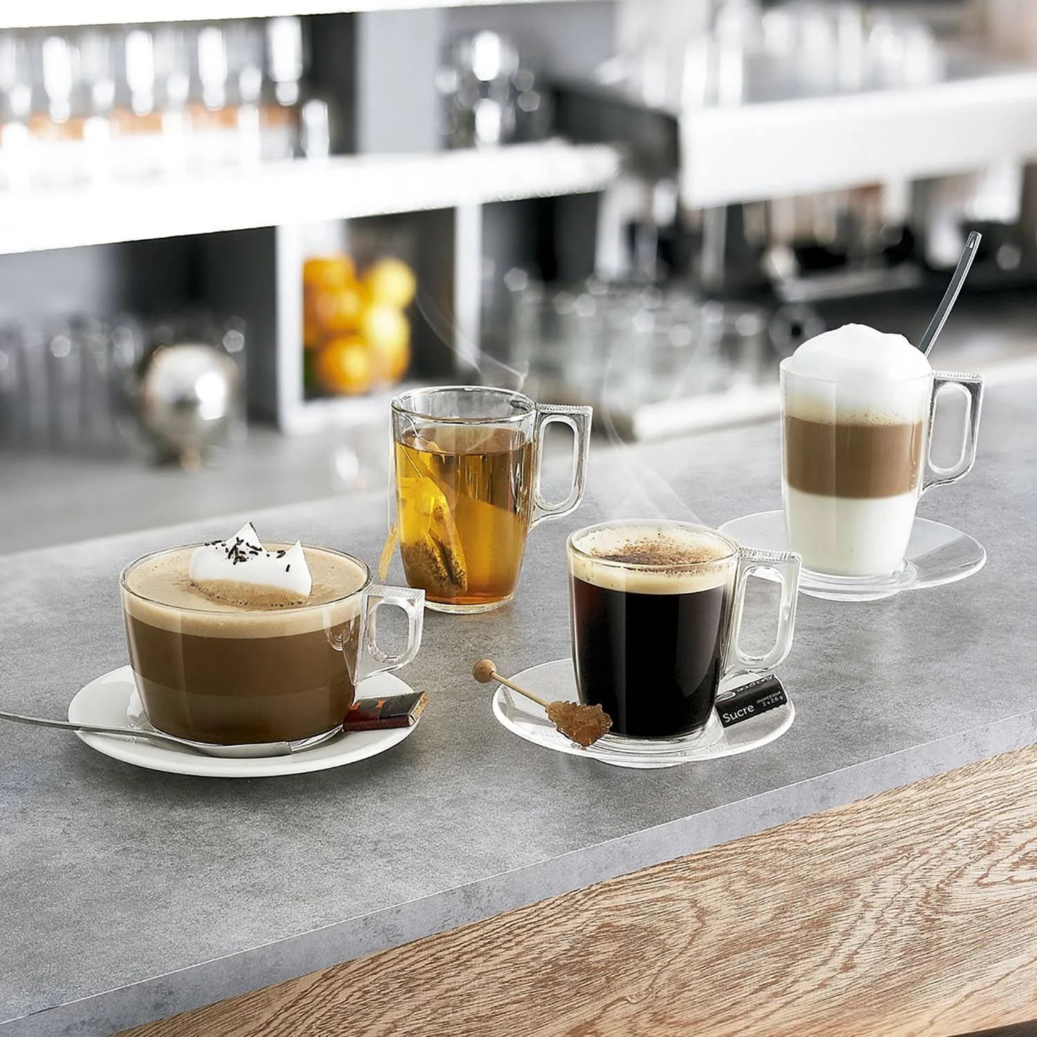 Ver imagem 3 de Xícara de Vidro Para Café e Capuccino Breakfast Nuevo 90ml