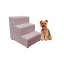 Ver imagem 1 de Escada Escadinha Pet Cachorro 3 Degraus Rampa Suede Dog:rosê
