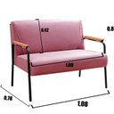 Ver imagem 3 de Namoradeira Decorativa Braços Fixo Jade