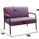 Ver imagem 3 de Namoradeira Decorativa Braços Fixo Jade Roxo