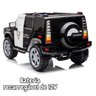 Mini Carro Jipe Elétrico Infantil 12V Policia Luz Som Bateria Controle Remoto Preto Brinqway Bw236pt - 5