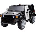 Ver imagem 1 de Mini Carro Jipe Elétrico Infantil 12V Policia Luz Som Bateria Controle Remoto Preto Brinqway Bw236pt