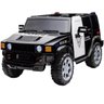 Mini Carro Jipe Elétrico Infantil 12V Policia Luz Som Bateria Controle Remoto Preto Brinqway Bw236pt - 1