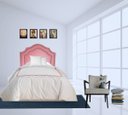 Ver imagem 1 de Cabeceira Solteiro Luxo Veludo Rosa Dupla Tacha Fumê 65x90
