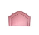 Ver imagem 2 de Cabeceira Solteiro Luxo Veludo Rosa Dupla Tacha Fumê 65x90