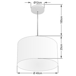 Pendente Cilíndrico Palha MJ-4202 Para Mesa de Jantar e Estar - 2
