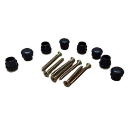 Kit 4 + 1 Pés Cantoneiras para Sofá de Madeira com Parafusos - 2