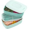 Bentgo Lancheira Empilhável com 3 Compartimentos Aqua - 1
