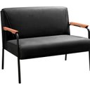 Ver imagem 2 de Namoradeira Decorativa Braços Fixo Jade Preto
