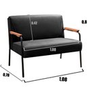 Ver imagem 3 de Namoradeira Decorativa Braços Fixo Jade