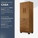 Ver imagem 2 de Guarda Roupa New Maia 2 Portas 4 Gavetas com Chave Benetil Móveis