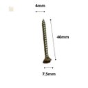 Ver imagem 3 de Parafuso 4x40 Para Madeira 4x40mm fixação MDF  Caixa 500 un