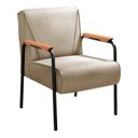 Ver imagem 4 de Kit 4 Poltronas Decorativas Braços Fixo Jade Marrom