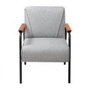 Ver imagem 5 de Kit 4 Poltronas Decorativas Braços Fixo Jade Cinza
