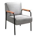 Ver imagem 4 de Kit 4 Poltronas Decorativas Braços Fixo Jade Cinza