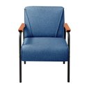Ver imagem 5 de Kit 4 Poltronas Decorativas Braços Fixo Jade Azul
