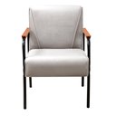 Ver imagem 5 de Kit 4 Poltronas Decorativas Braços Fixo Jade Bege Claro