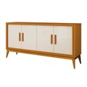 Ver imagem 1 de Buffet Aparador para Sala de Jantar 2 Portas e com Pés Union Edn Cedro e Off White