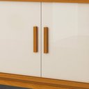 Ver imagem 5 de Buffet Aparador para Sala de Jantar 2 Portas e com Pés Union Edn Cedro e Off White