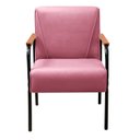 Ver imagem 5 de Kit 4 Poltronas Decorativas Braços Fixo Jade Rosa