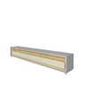 Painel e Rack Led Rodízios Royal Requinte 212 Off White Cinza - Gelius - 3