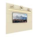 Ver imagem 5 de Painel e Rack Led Rodízios Royal Requinte 212 Off White Cinza - Gelius