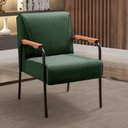 Ver imagem 1 de Kit 4 Poltronas Decorativas Braços Fixo Jade Verde