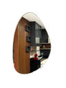 Ver imagem 1 de Espelho Decorativo Orgânico Grande 51x80cm Moldura de Couro:marron