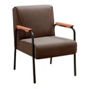 Ver imagem 4 de Kit 4 Poltronas Decorativas Braços Fixo Jade Marrom