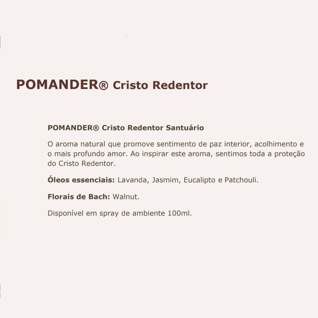 Pomander Cristo Redentor Santuário Spray 100ml - 2