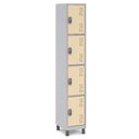 Ver imagem 1 de Armário 4 Portas Pequenas Locker Uso Profissional:bege