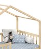 Cama Montessoriana Madeira Maciça Casa com Estrado Elea Natural Idimex - 8