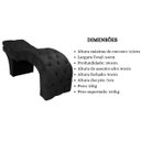 Ver imagem 7 de Maca Estética Estofada Reclinável Ergonômica Spa Suede Yara:Preto