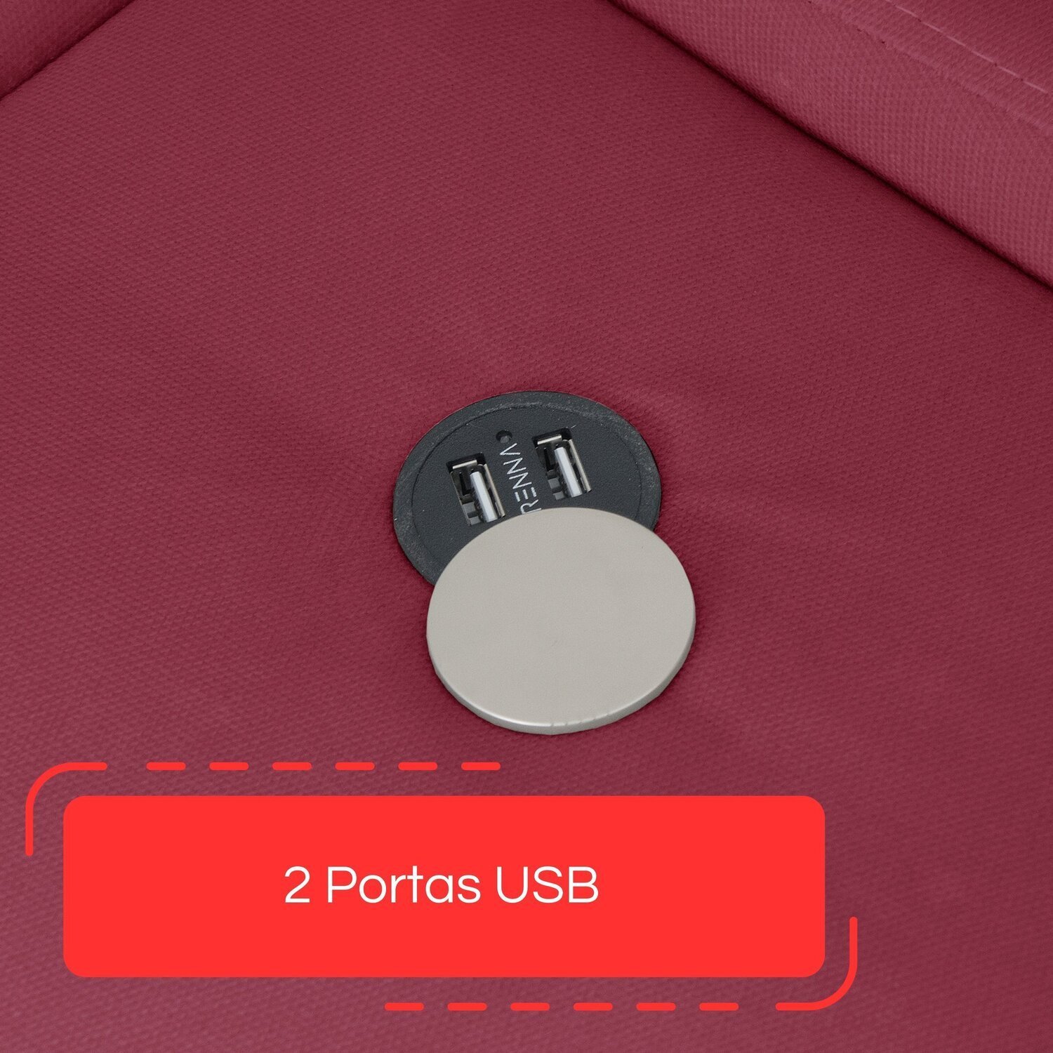 Sofá Retrátil Reclinável com Porta Copos e Usb 190cm Istambul Yescasa - 11