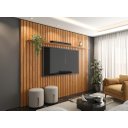 Ver imagem 1 de Painel Ripado Su 2.30m para Tv até 85'' Cor Cinamomo Pt