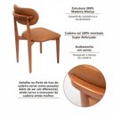 Ver imagem 5 de Kit 4 Cadeiras de Madeira Maciça e Estofada Liz Espresso Móveis