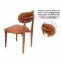 Ver mais imagens de Kit 4 Cadeiras de Madeira Maciça e Estofada Liz Espresso Móveis