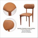 Ver imagem 7 de Kit 4 Cadeiras de Madeira Maciça e Estofada Liz Espresso Móveis