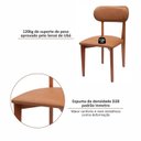 Ver imagem 6 de Kit 4 Cadeiras de Madeira Maciça e Estofada Liz Espresso Móveis