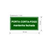 Placa Porta Corta Fogo - M4 - 2