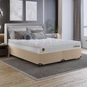 Ver imagem 6 de Cama Box Queen Bege + Colchão Life D33 Pillow Top Branco 56x158x198cm- e-Shop Casa
