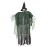 Bruxa Assustadora e Sombria Halloween Braços Flexíveis Verde 100cm Silverfestas - 1