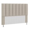Cabeceira Estofada Cama Box Queen 160 Cm Carla - Bege - 1