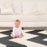 Tapete Eva Infantil Térmico Tatame Ambientes Quarto bebe Tipo Skip Hop 20 Formas Geométricas :Preto - 1