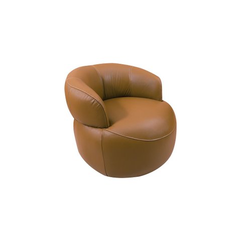 Poltrona Fini Giratória Brown - Mempra